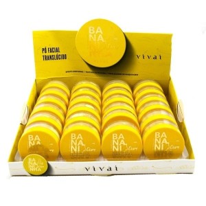 PÓ FACIAL TRANSLÚCIDO BANANA VIVAI - BOX COM 18 UNIDADES