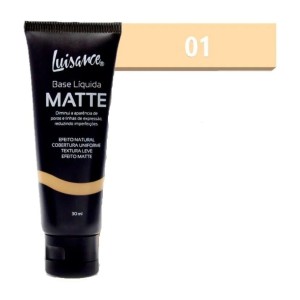BASE LIQUIDA MATTE LUISANCE (COR 01) - CAIXA COM 12 UNIDADES