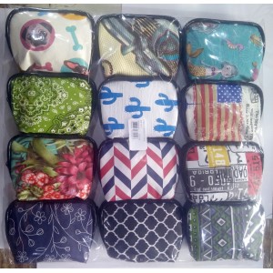 BOLSINHA PORTA MOEDAS - GRANDE - PACOTE COM 12 UNIDADES